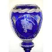 Rare vase calice en cristal de Baccarat